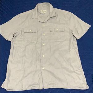 Lucky Brand Casual Button Down Shirt – Gray Rayon – Men’s Size M -  new no tag